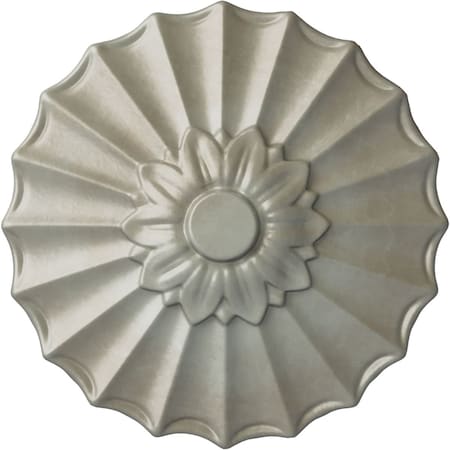 Ekena Millwork Shakuras Ceiling Medallion (Fits Canopies up to 1 3/8"), Hand-Painted Flash Gold, 9"OD x 1 3/8"P CM09SHFLS